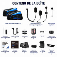 Intercom Moto Bluetooth 10 Motards – Portée 2000 m