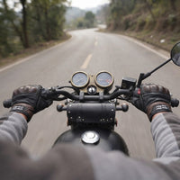 Gants Moto Cuir Véritable Homologués CE Coque Métal Tactile