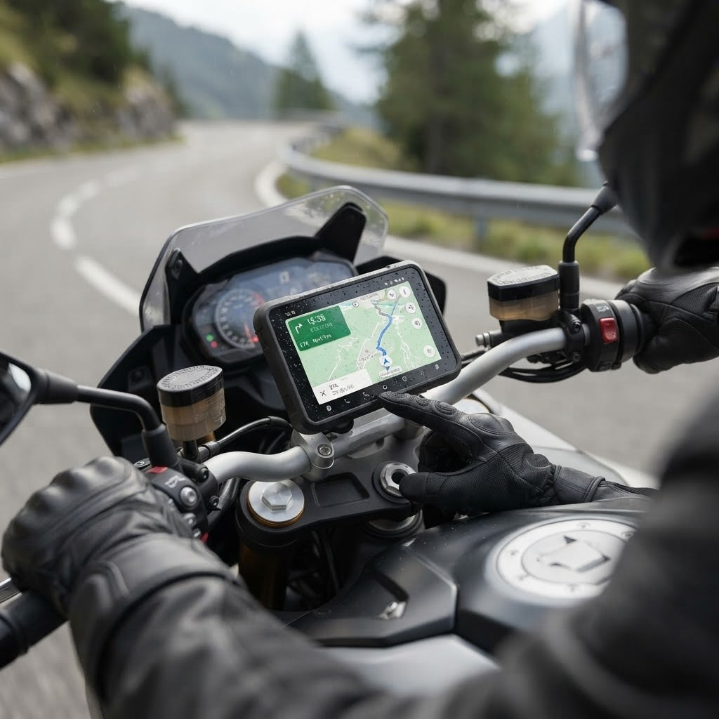 Écran CarPlay Moto Sans Fil 6 Pouces – Apple & Android Auto – Étanche
