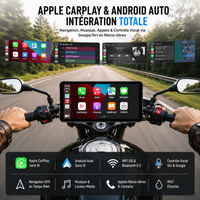 Écran CarPlay Moto Sans Fil 6 Pouces – Apple & Android Auto – Étanche