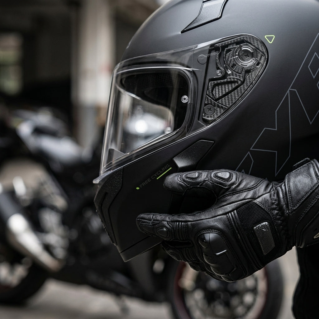 Casque Moto Intégral Ventilé – Coque ABS – ECE 22.06 - Noir