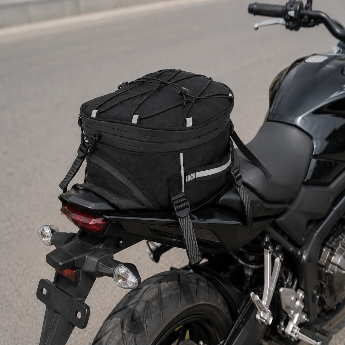 Sacoche Moto de Selle Extensible 10-18L