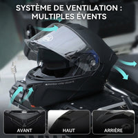 Casque Moto Modulable Double Écran – ECE 22.06
