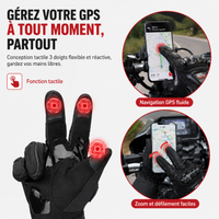 Gants Moto Hiver homologués CE 1 KPT Étanche Chauds Tactile