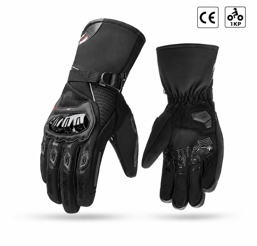Gants Moto Hiver homologués CE 1 KPT Étanche Chauds Tactile