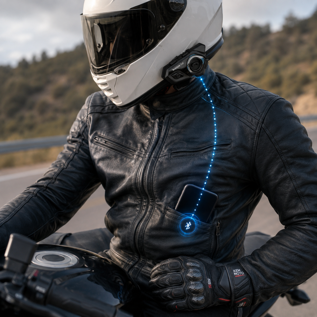 Intercom Moto Bluetooth 5.1 Étanche 300m