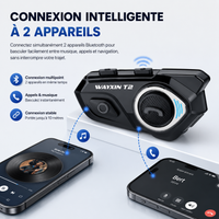 Intercom Moto Bluetooth 5.1 Étanche 300m