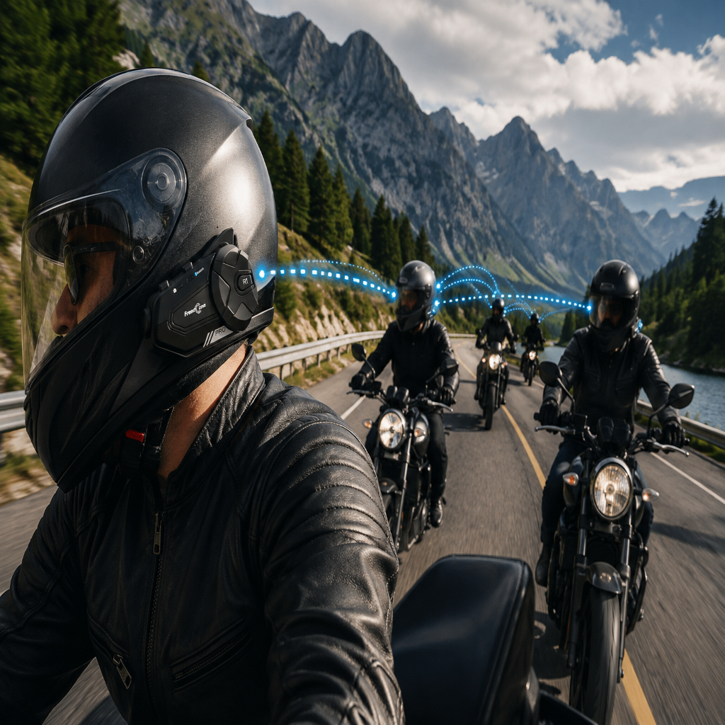 Intercom Moto avec Caméra 1080P – WiFi & Bluetooth