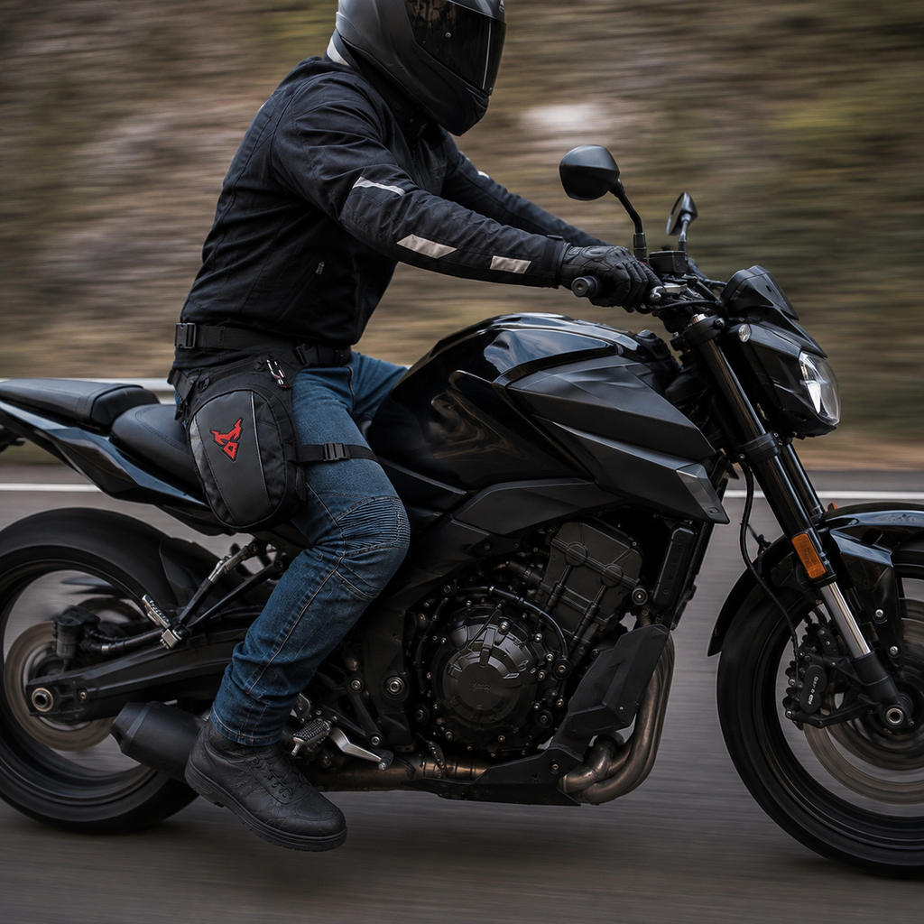 Sacoche de Jambe Moto Étanche