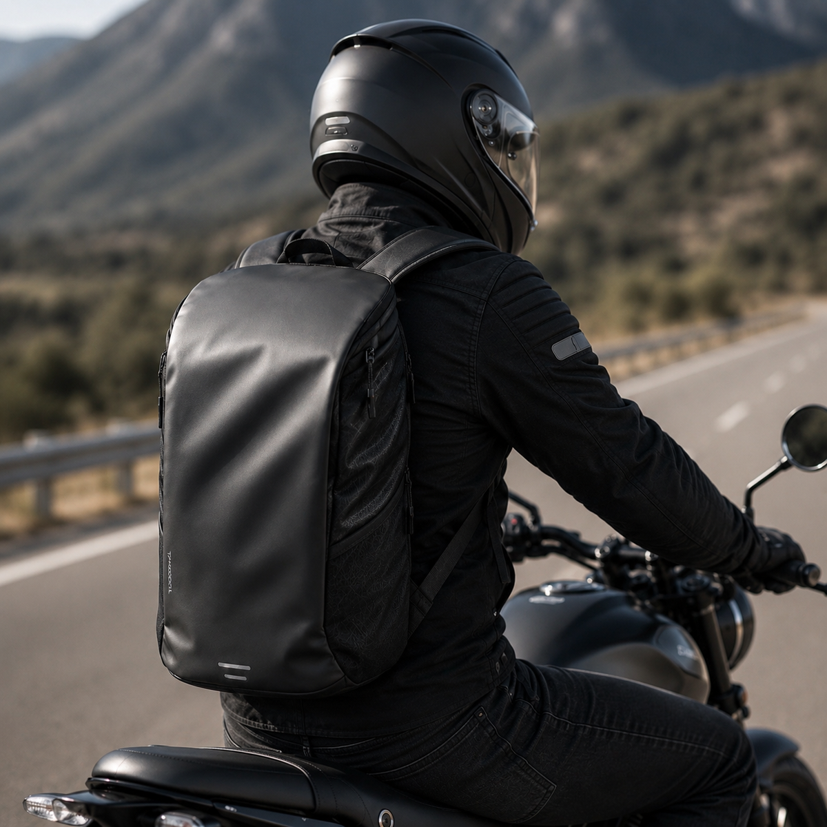 Sac à Dos Moto Étanche Anti-Vol 17 Pouces