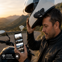 Intercom Moto avec Caméra 1080P – WiFi & Bluetooth