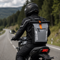 Sac à Dos Moto Étanche Roll-Top 20L Réfléchissant