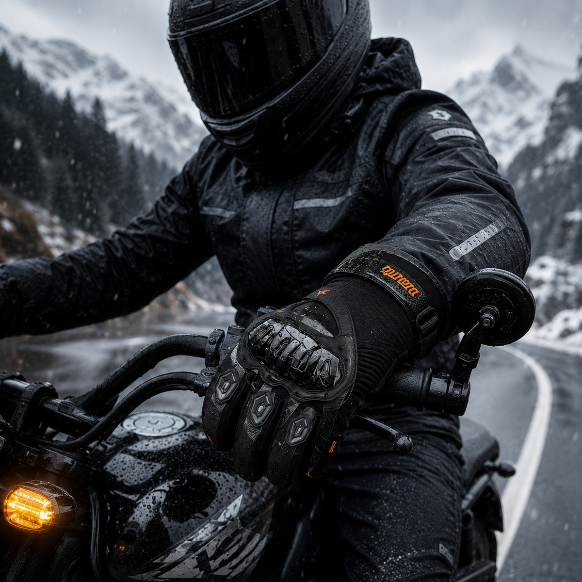 Gants Moto  Hiver Homologués CE Étanche Coque Rigide