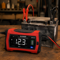 Chargeur Batterie Voiture & Moto Intelligent 12V/24V – 10A à 20A