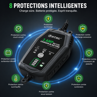 Chargeur Batterie Moto Intelligent 6V/12V 3A