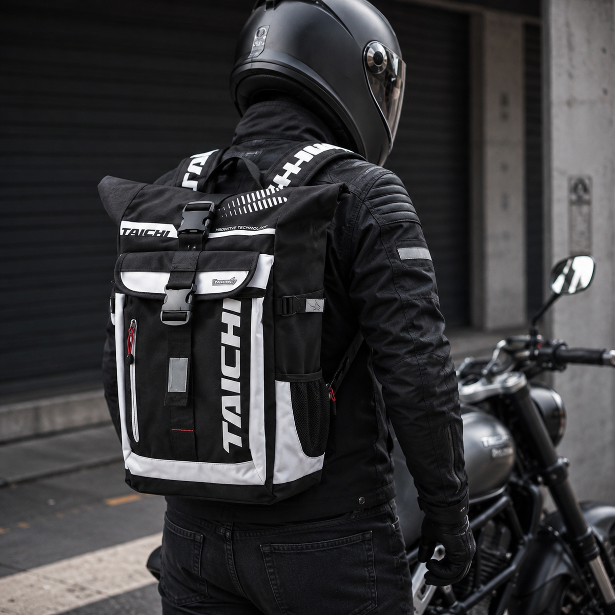 Sac à Dos Moto Étanche Roll-Top XL 55cm