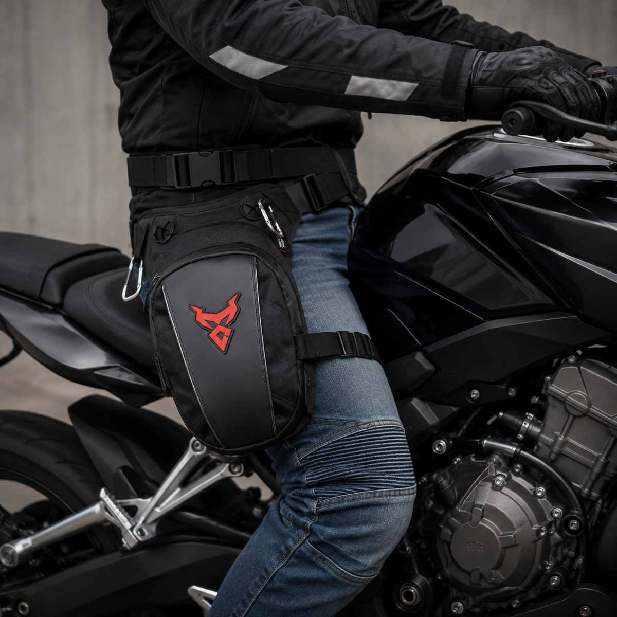 Sacoche de Jambe Moto Étanche