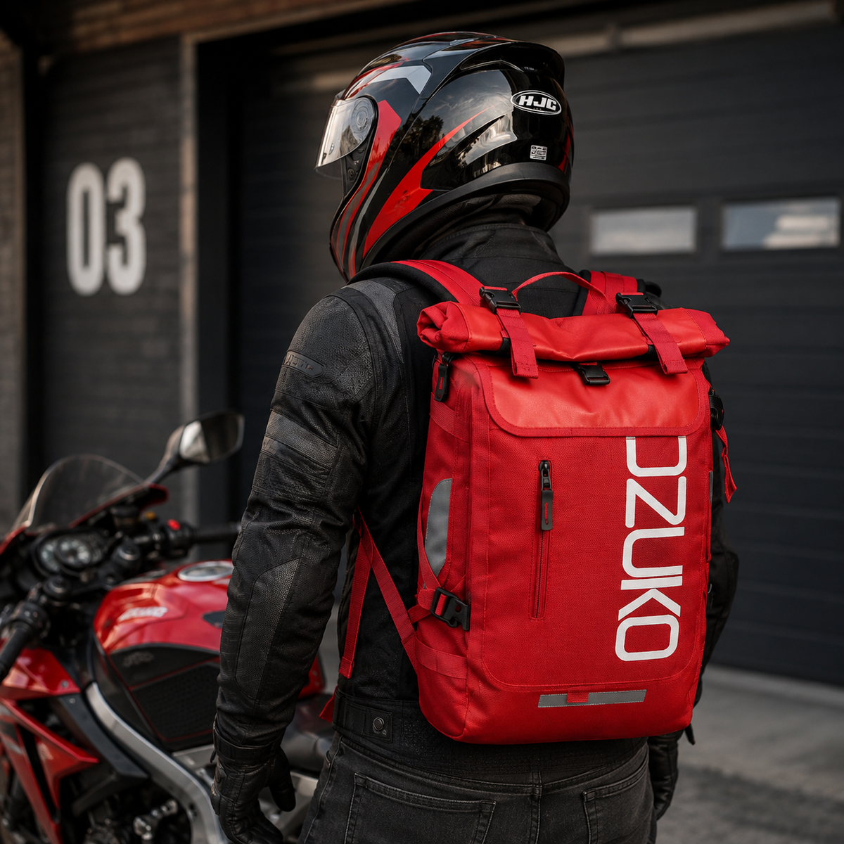 Sac à Dos Moto Urbain Roll-Top