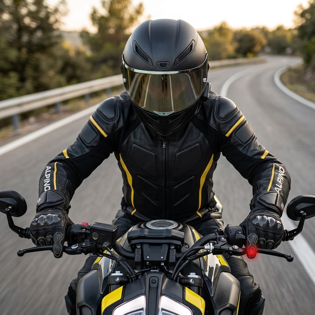 Gants Moto Homologués CE Cuir Carbone Longs