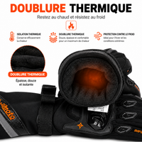 Gants Moto  Hiver Homologués CE Étanche Coque Rigide