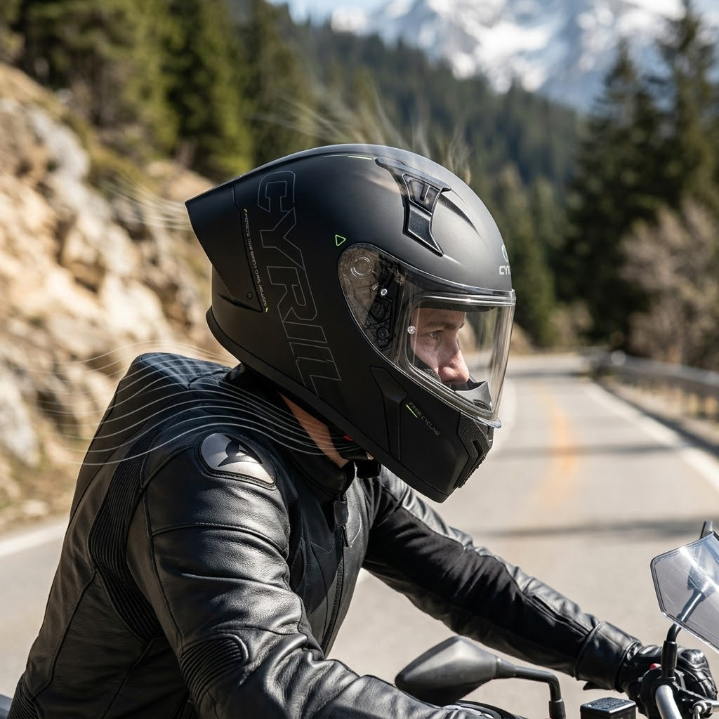 Casque Moto Intégral Ventilé – Coque ABS – ECE 22.06 - Noir
