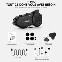 Intercom Moto avec Caméra 1080P – WiFi & Bluetooth