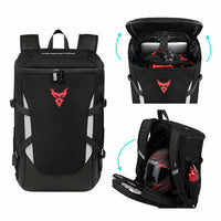 Sac à Dos Moto Étanche 28L Extensible Réfléchissant