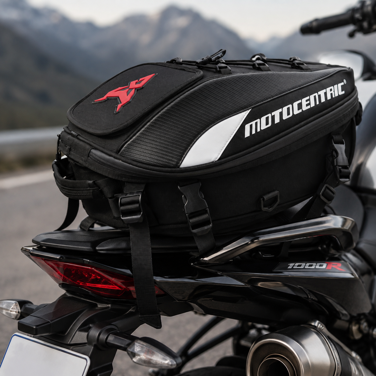 Sacoche Moto de Selle Étanche Extensible XL