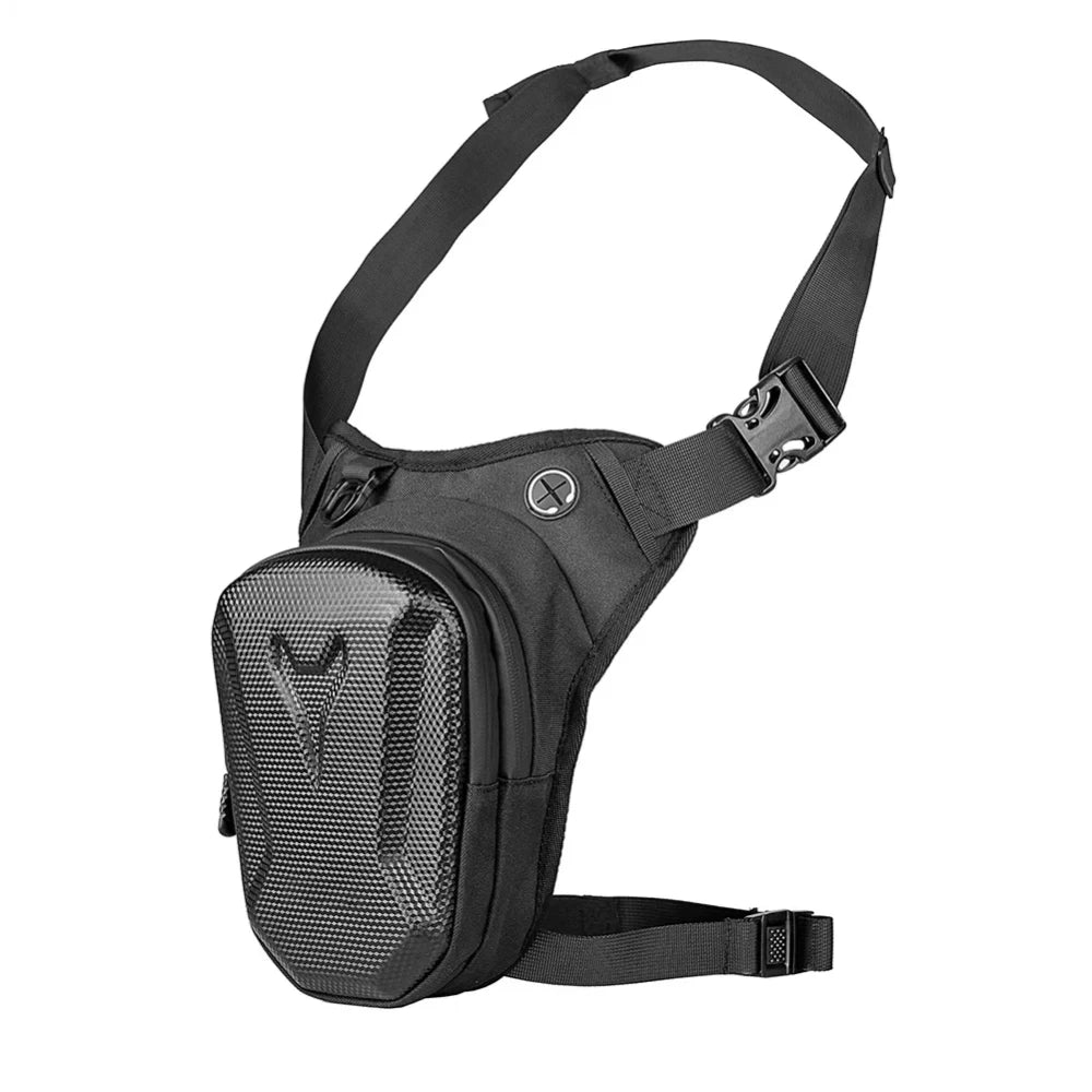 Sacoche de Jambe Moto Étanche Coque Rigide