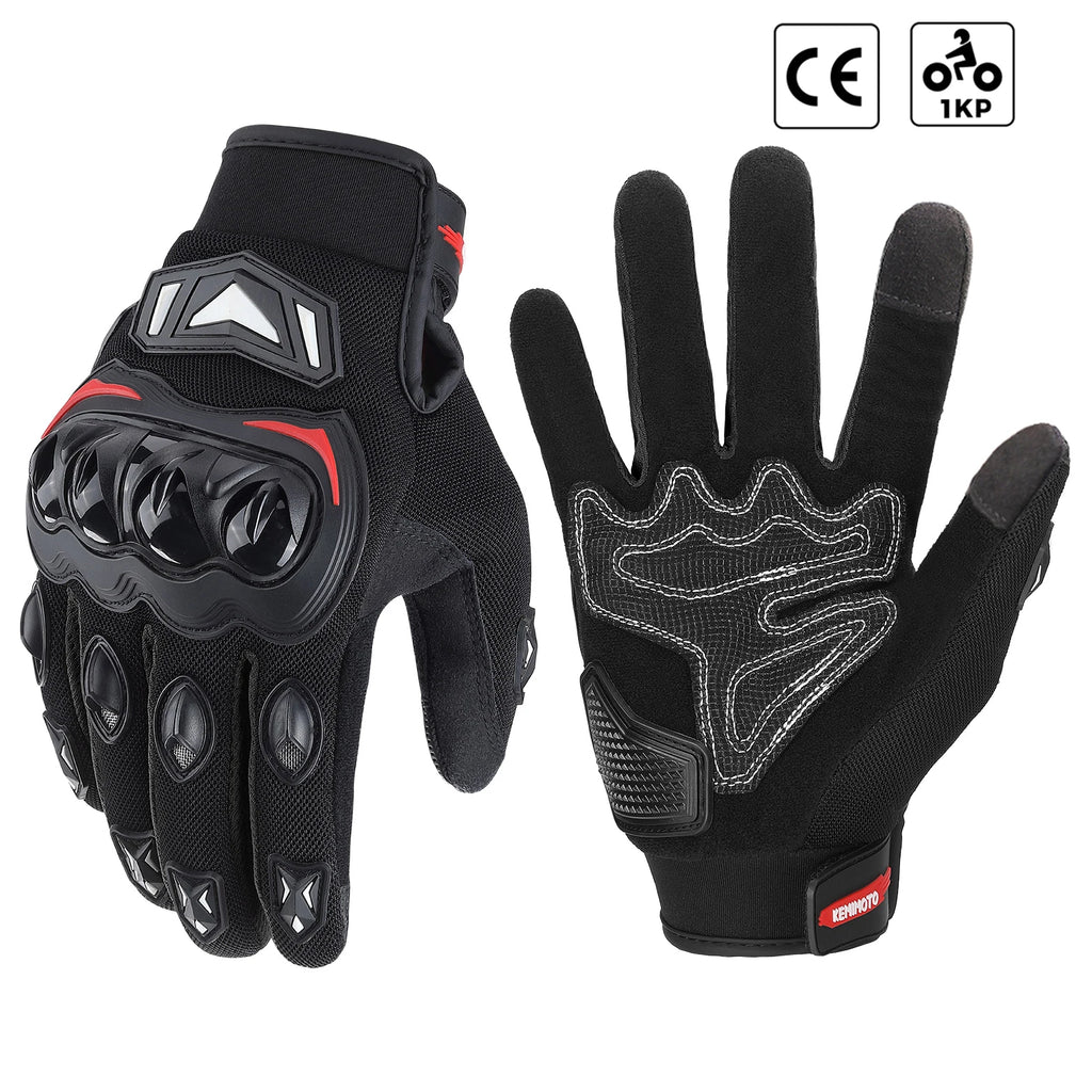 Gants Moto Homologués CE Été Mi-Saison Tactile Antidérapant