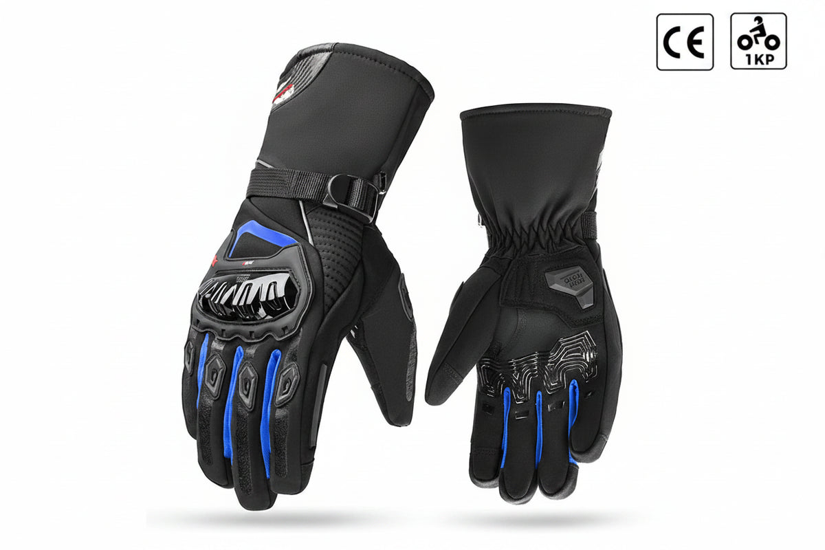 Gants Moto Hiver homologués CE 1 KPT Étanche Chauds Tactile