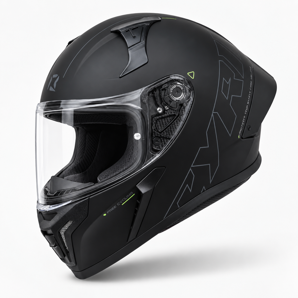 Casque Moto Intégral Ventilé – Coque ABS – ECE 22.06 - Noir