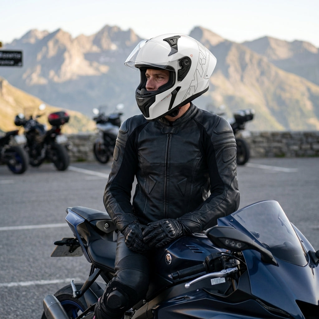 Casque Moto Intégral Ventilé – Coque ABS – ECE 22.06 - Blanc