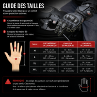 Gants Moto Homologués CE Cuir Carbone Longs