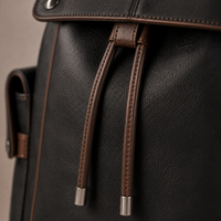 Sac à Dos Moto Vintage Cuir Imperméable 30L