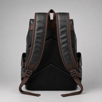 Sac à Dos Moto Vintage Cuir Imperméable 30L