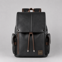 Sac à Dos Moto Vintage Cuir Imperméable 30L