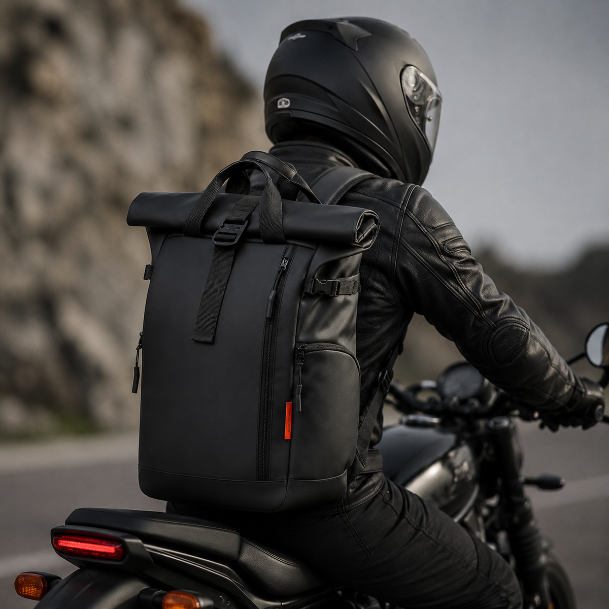 Sac à Dos Moto Étanche Roll-Top 25L
