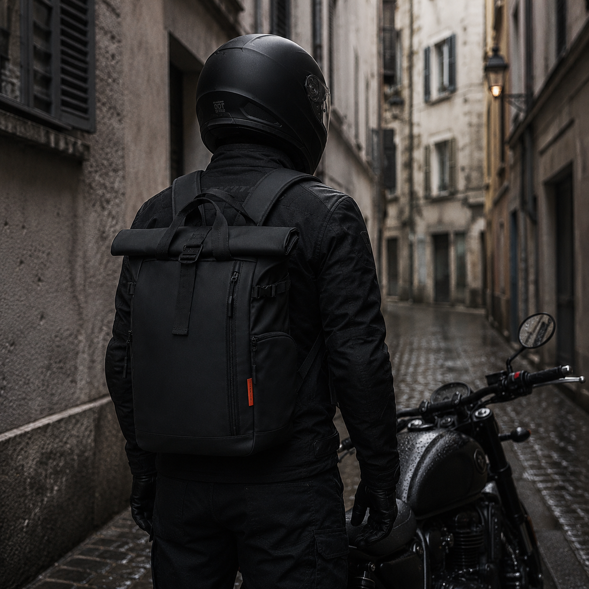 Sac à Dos Moto Étanche Roll-Top 25L