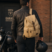 Sac à Dos Moto Vintage Toile 30L